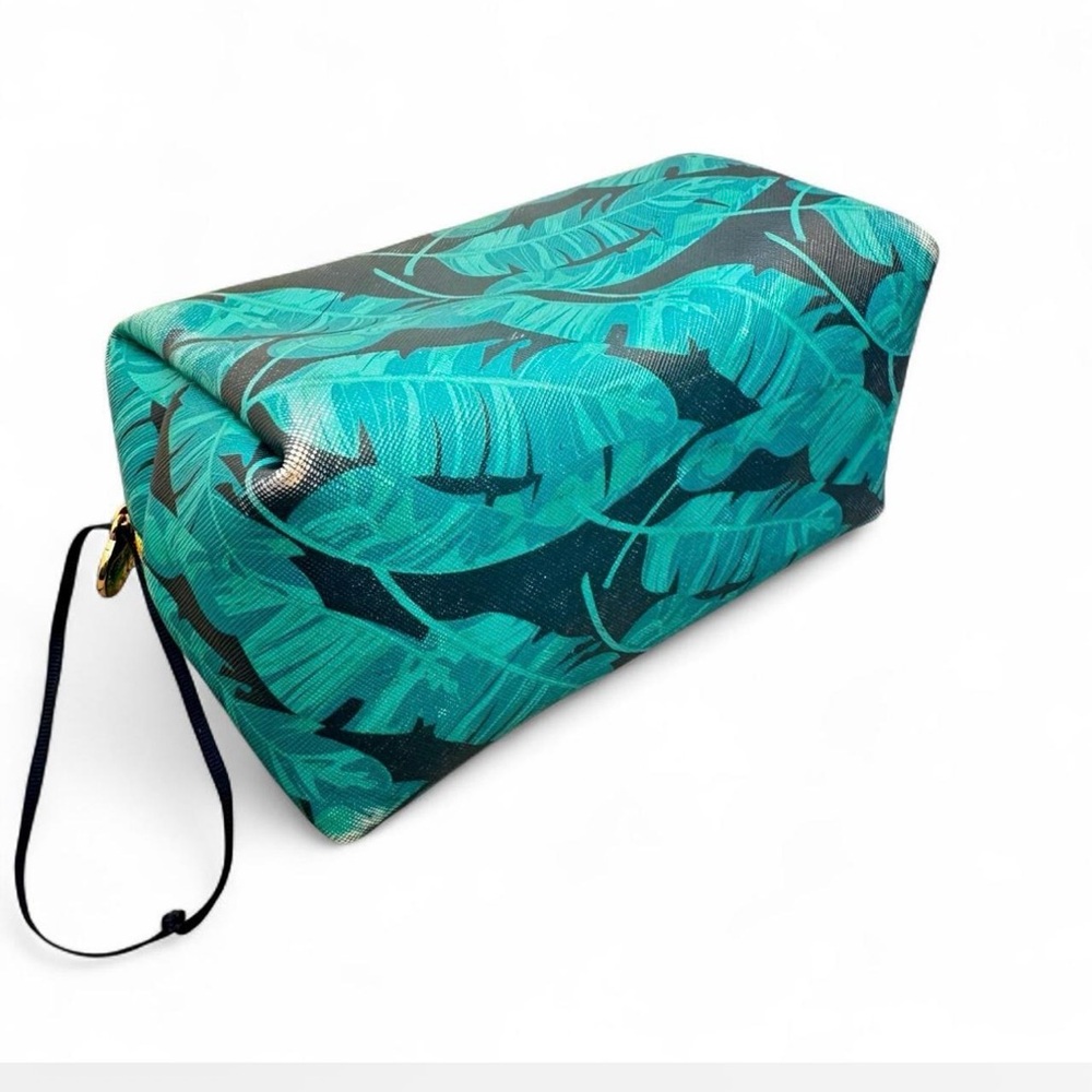 Dabney Lee Leaf Print Cosmetic Bag